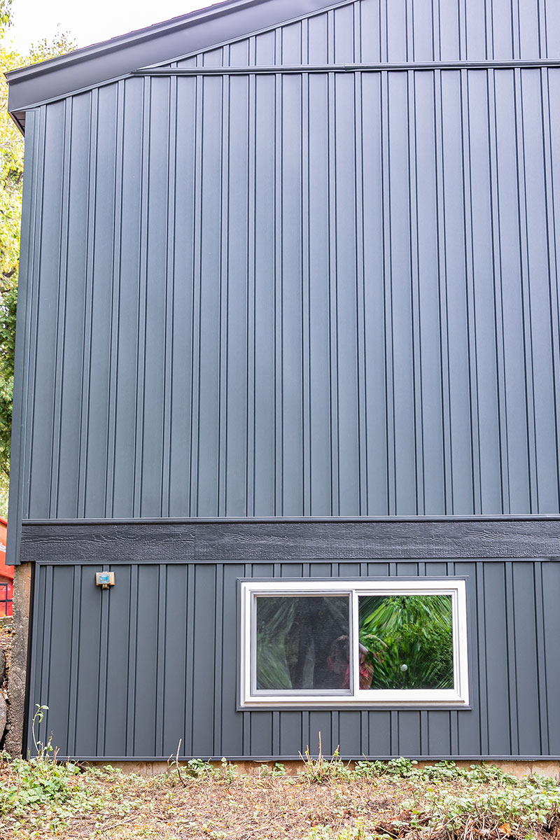 Mastic Board & Batten Siding (Color Brunswick) Prairie Exteriors and