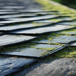 moss growing on roof shingles